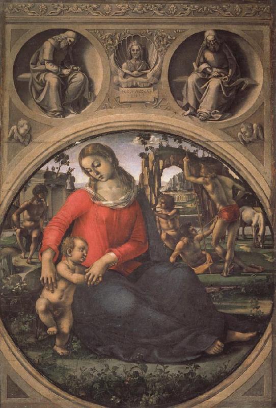 Luca Signorelli Madonna and Child with Prophets oil painting picture
